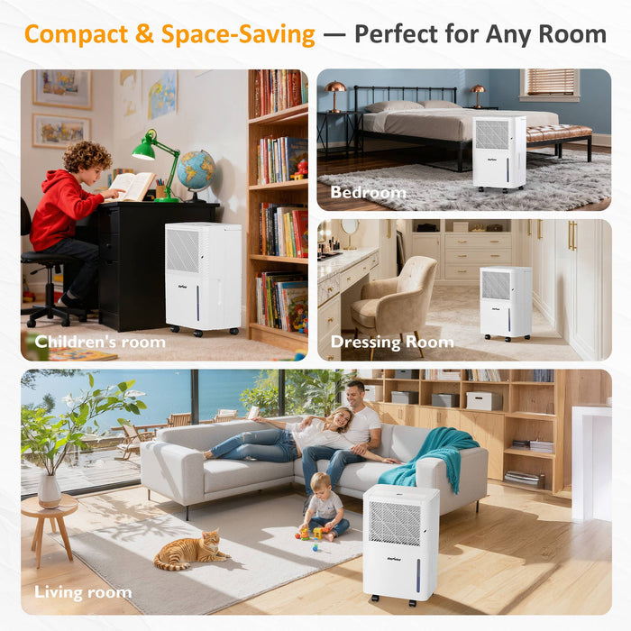 22 Pints Dehumidifier for Home: 1500 Sq.Ft Dehumidifiers