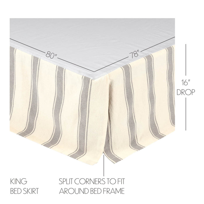 Grace King Bed Skirt 78x80x16
