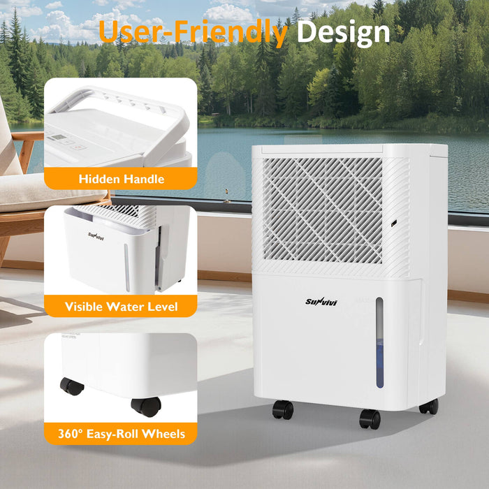 22 Pints Dehumidifier for Home: 1500 Sq.Ft Dehumidifiers