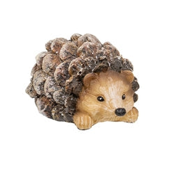 Glittered Resin Pinecone Hedgehog - 4 Asstd.