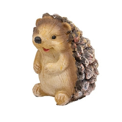 Glittered Resin Pinecone Hedgehog - 4 Asstd.