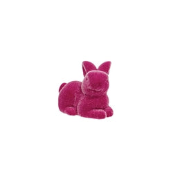 Resin Flocked Sitting Easter Bunny 4 Asstd.