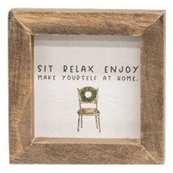 Sit Relax Enjoy Mini Frame 2 Asstd.
