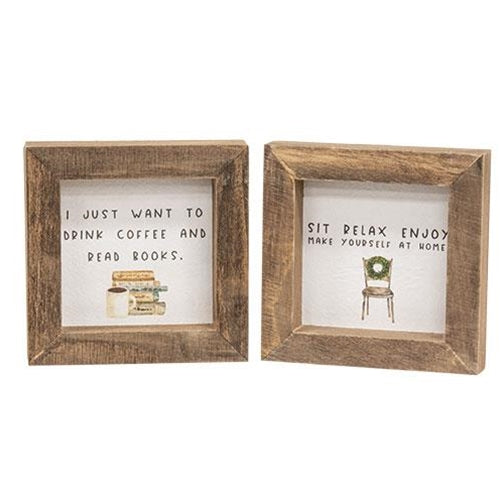 Sit Relax Enjoy Mini Frame 2 Asstd.