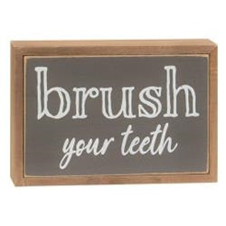 Farmhouse Colors Bathroom Sayings Box Sign 3 Asstd.