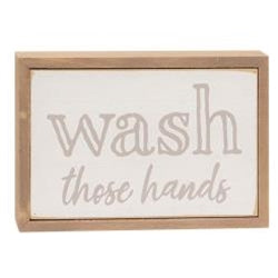 Farmhouse Colors Bathroom Sayings Box Sign 3 Asstd.