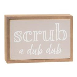 Farmhouse Colors Bathroom Sayings Box Sign 3 Asstd.
