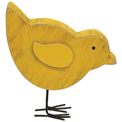 Distressed Wooden Chunky Chick Sitter - 2 Asstd.