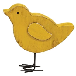 Distressed Wooden Chunky Chick Sitter - 2 Asstd.