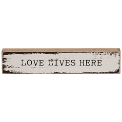 Love Lives Here Mini Stick - 3 Asstd.