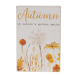 Golden Fall Wildflowers Box Signs - 2 Asstd.