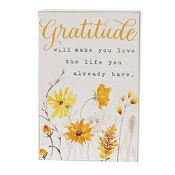 Golden Fall Wildflowers Box Signs - 2 Asstd.