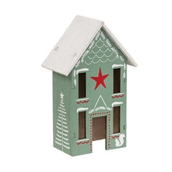 3/Set - Wooden Yuletide Folklore Houses