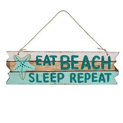Gone Coastal Distressed Wooden Sign 4 Asstd.