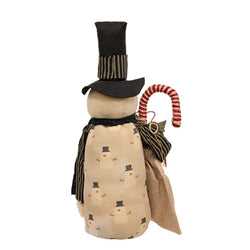 Stanley Stuffed Candy Cane Goody Bag Snowman - 21 In H