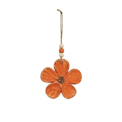 Colorful Wooden Daisy Ornament - 4 Asstd.