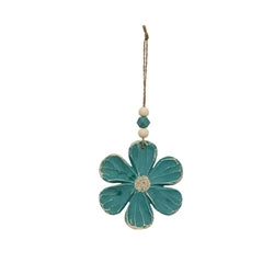 Colorful Wooden Daisy Ornament - 4 Asstd.