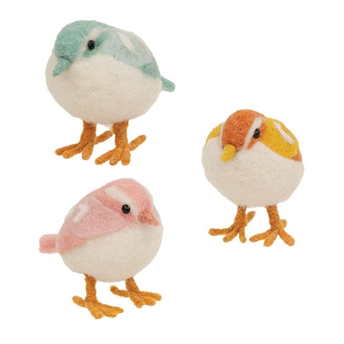 Felt Standing Spring Bird - 3 Asstd.