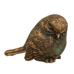 Mini Bronze Finish Resin Bird - 4 Asstd.