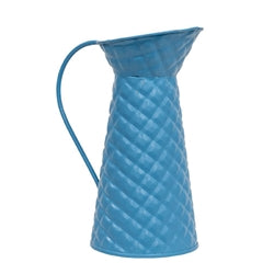 Diamond Pattern Embossed Mini Water Pitcher 6"H 4 Asstd.