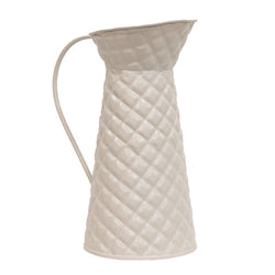 Diamond Pattern Embossed Mini Water Pitcher 6"H 4 Asstd.