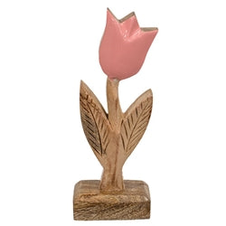 2/Set - Pink Enamel Tulips