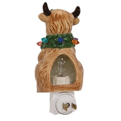 Ceramic Holiday Highland Nightlight