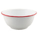 Red Rim Enamel Cereal Bowl